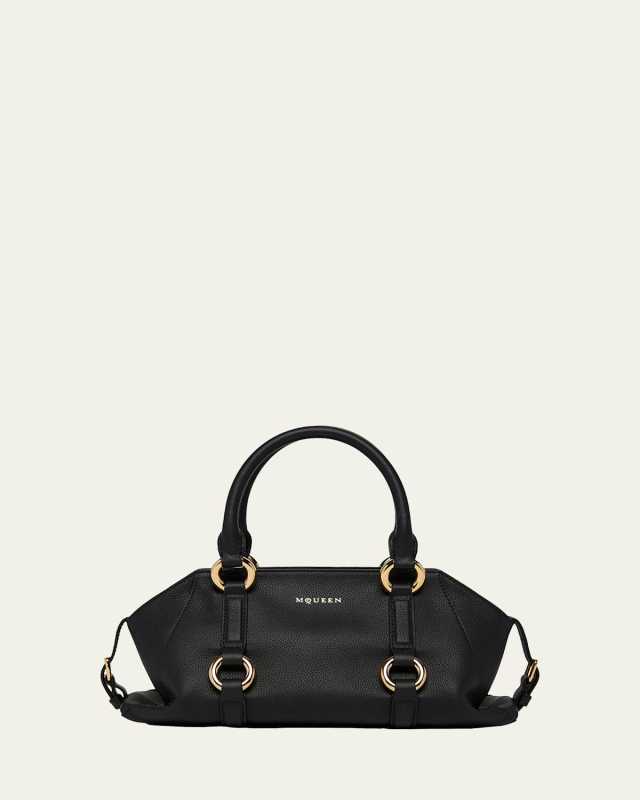 Farringdon Small Elongated Calf Leather Crossbody Bag